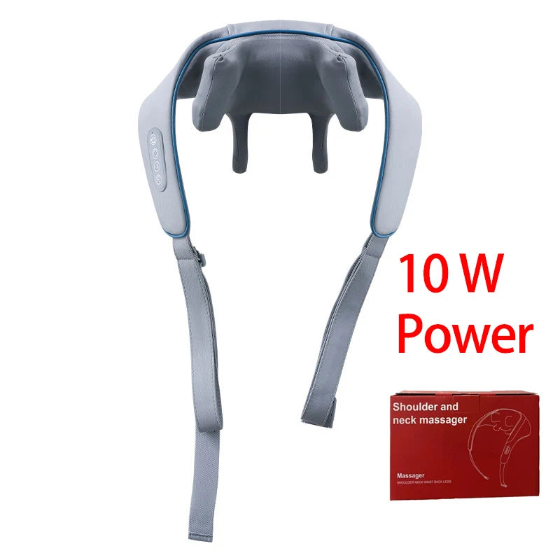 Bionic Heated Neck & Shoulder Massager Deep Kneading Pain Relief