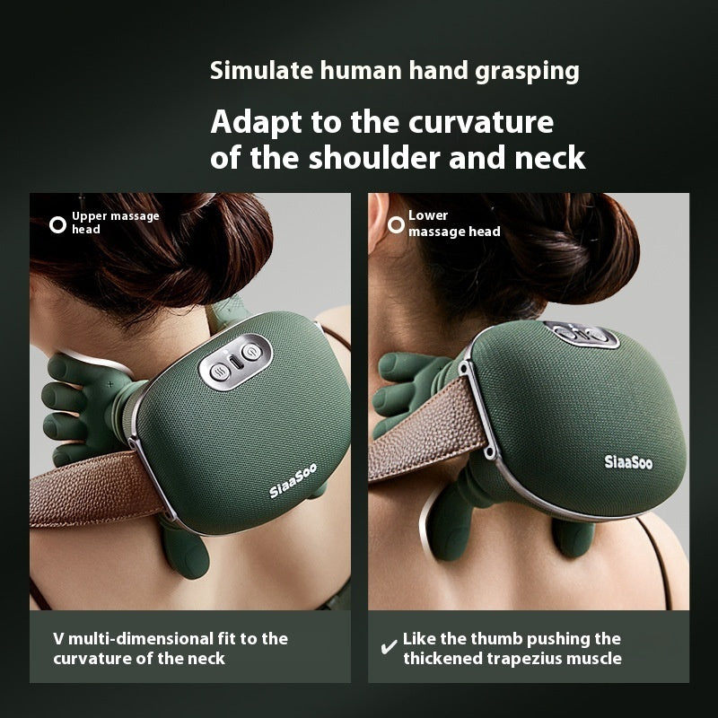 Bionic Heated Neck & Shoulder Massager Deep Kneading Pain Relie