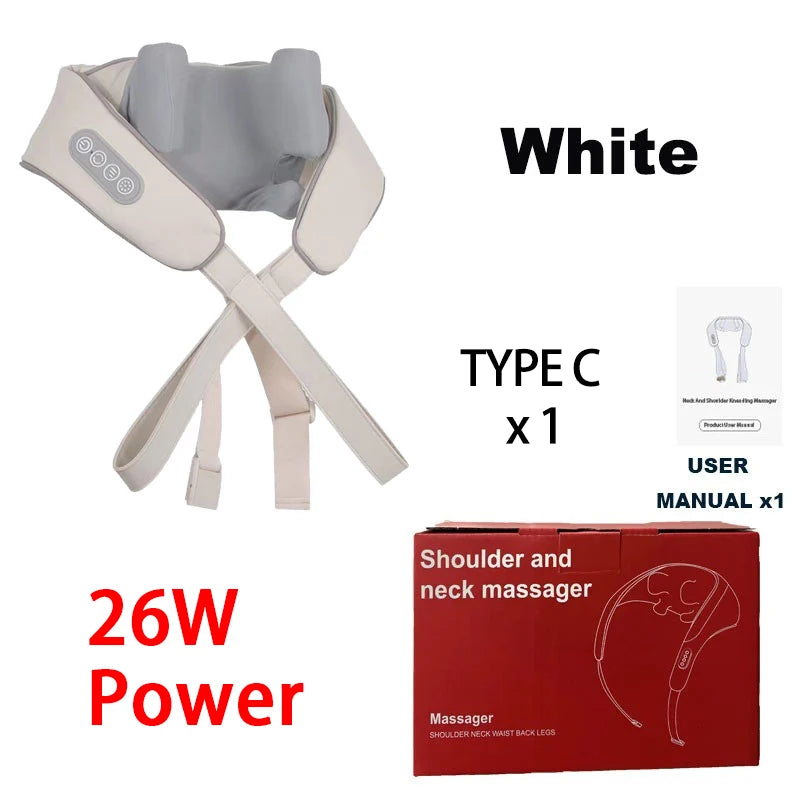 Bionic Heated Neck & Shoulder Massager Deep Kneading Pain Relief