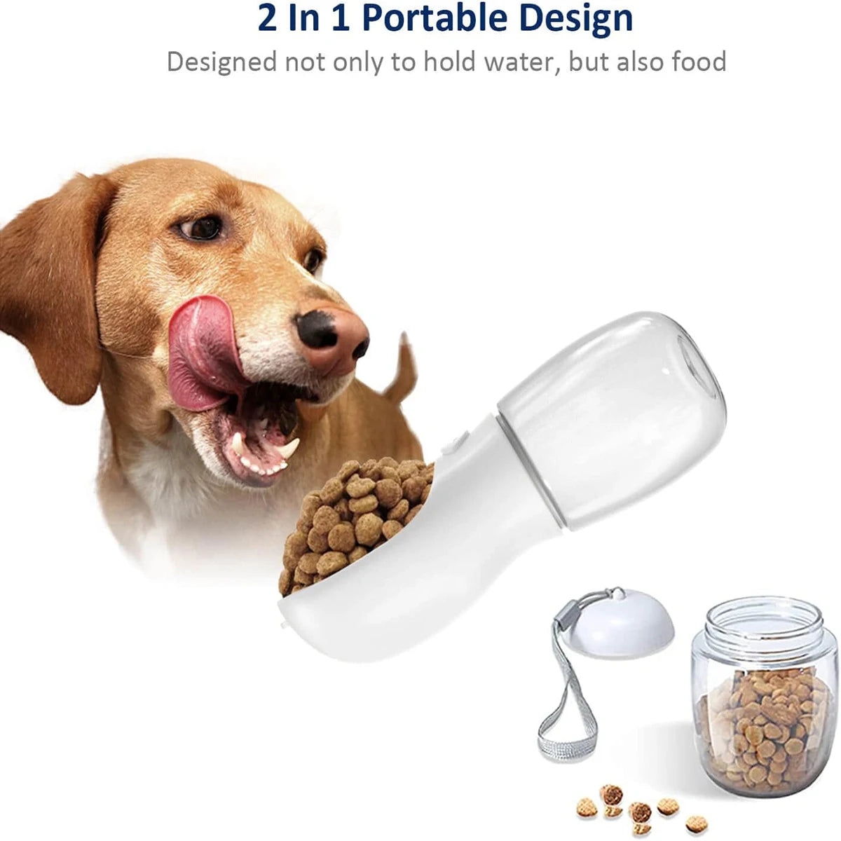Portable Dog Water Bottle & Food Feeder