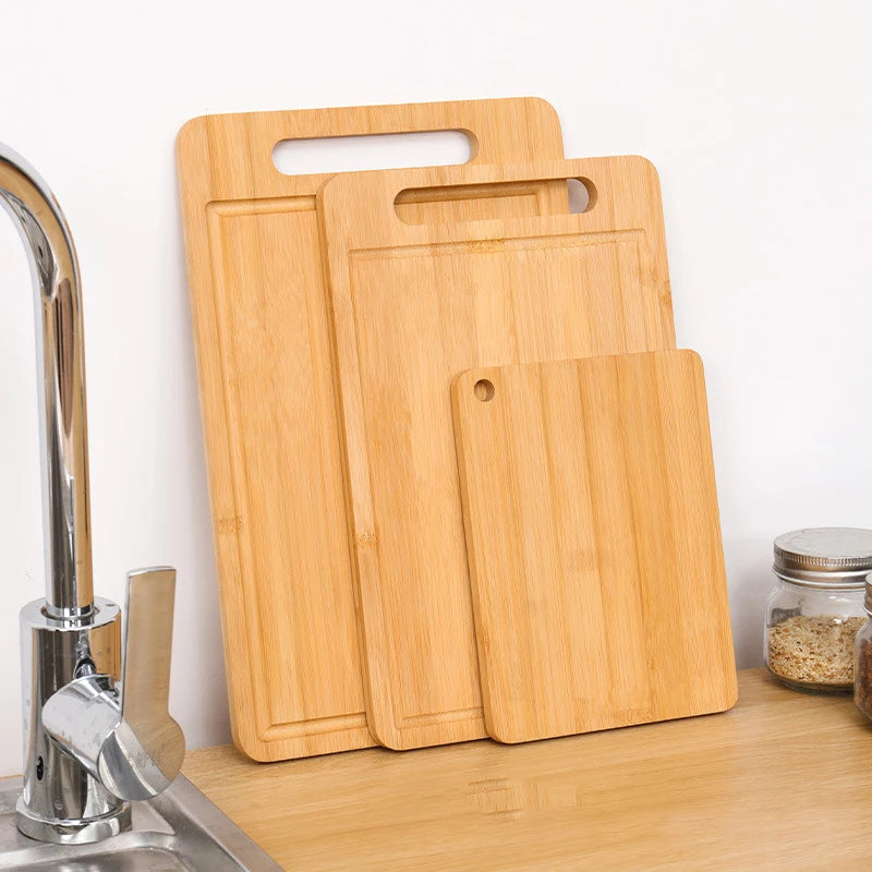 3-Pack Wooden Cutting Board Set Durable & Thick