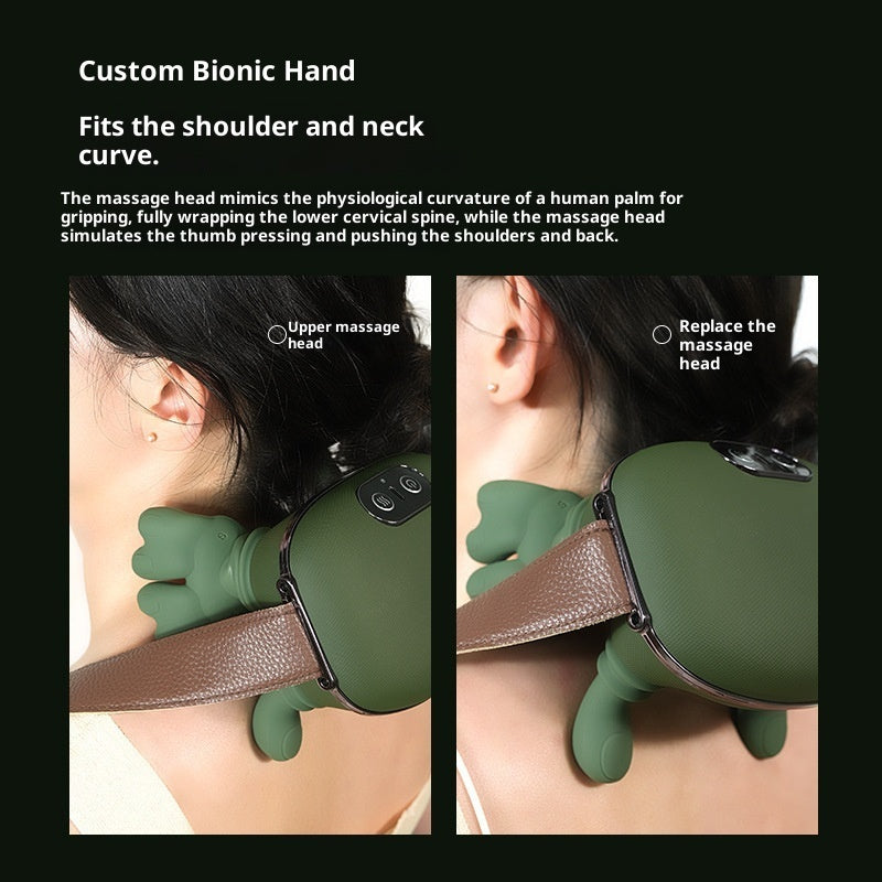 Bionic Heated Neck & Shoulder Massager Deep Kneading Pain Relie